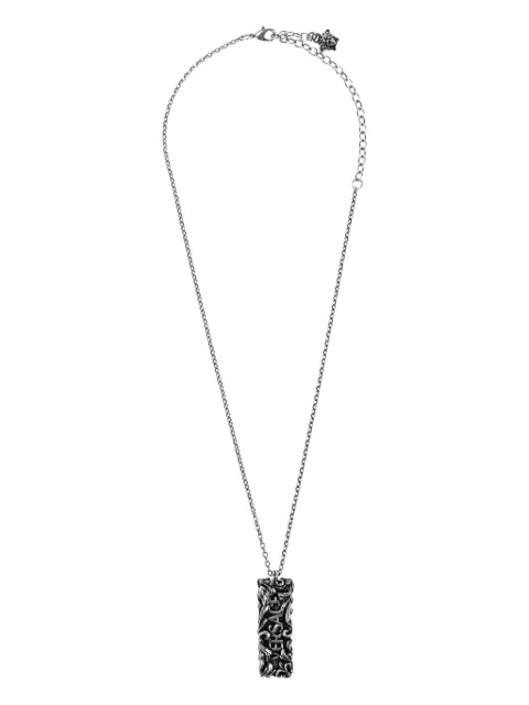 Versace logo-engraved necklace
