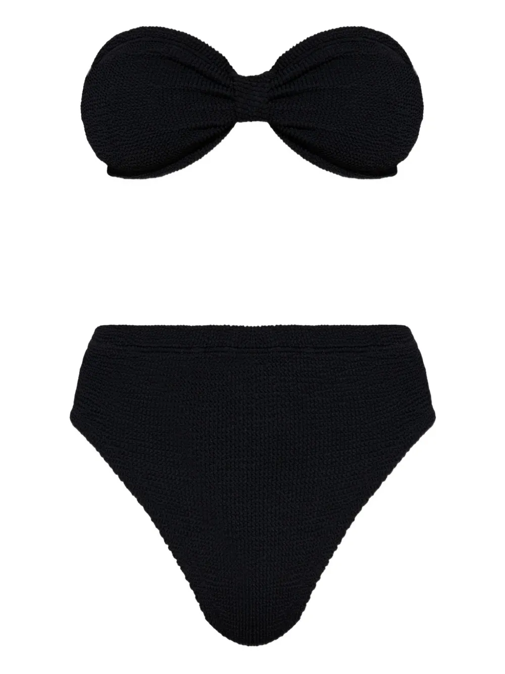Hunza G Jean high-waisted bikini | Black | Image 1