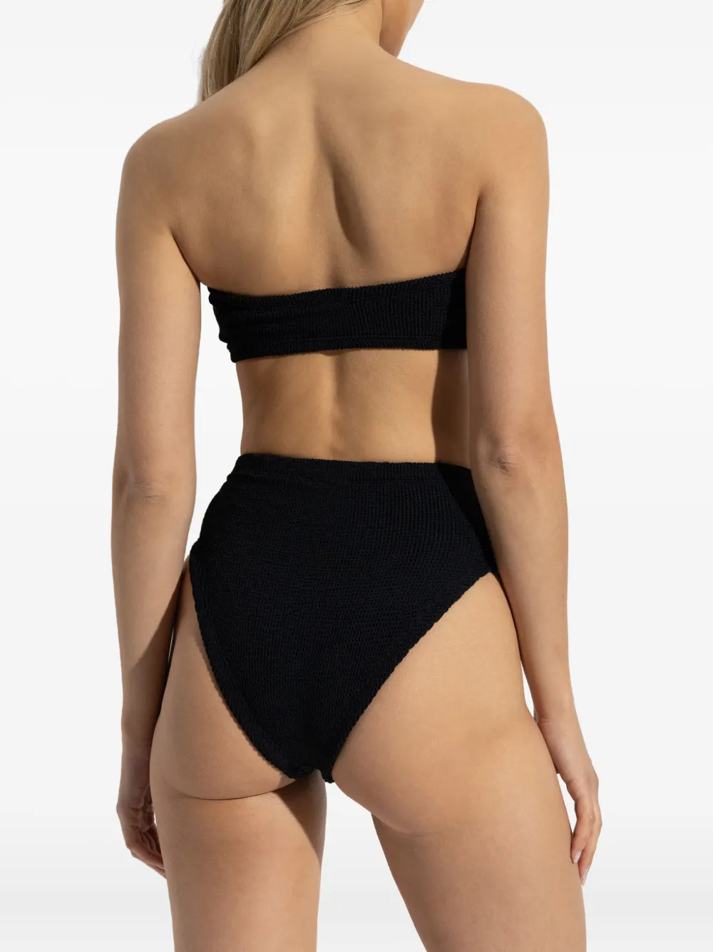 Hunza G Jean high-waist bikini Zwart