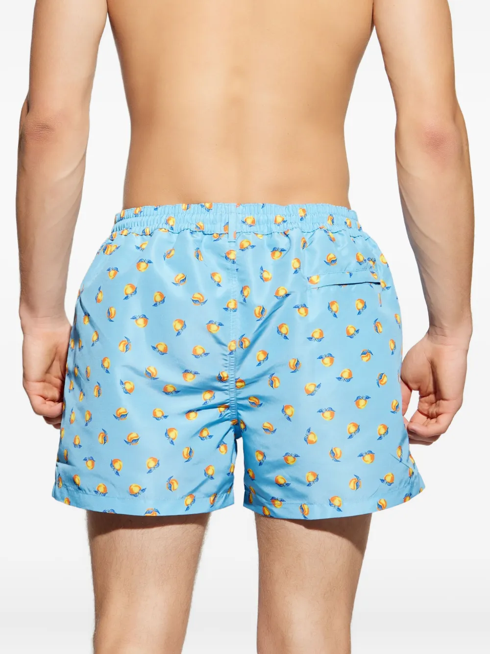 Paul Smith peach-print swim shorts Blauw