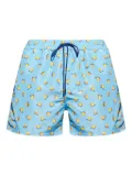 Paul Smith peach-print swim shorts - Blue