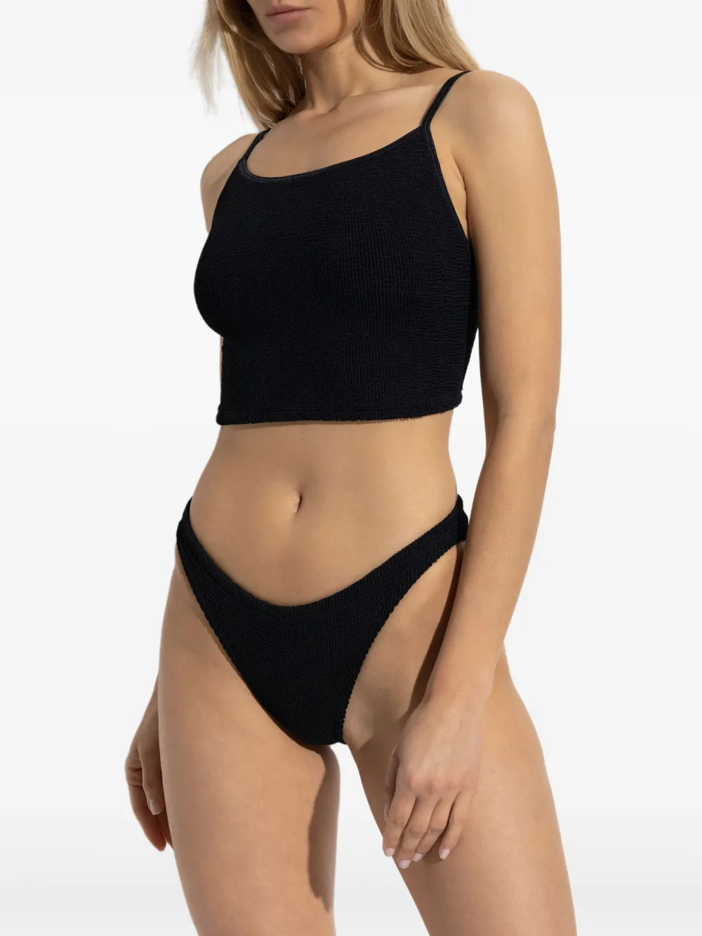Hunza G Gekreukte bikini Zwart