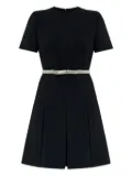 Versace crystal-embellished belt dress - Black