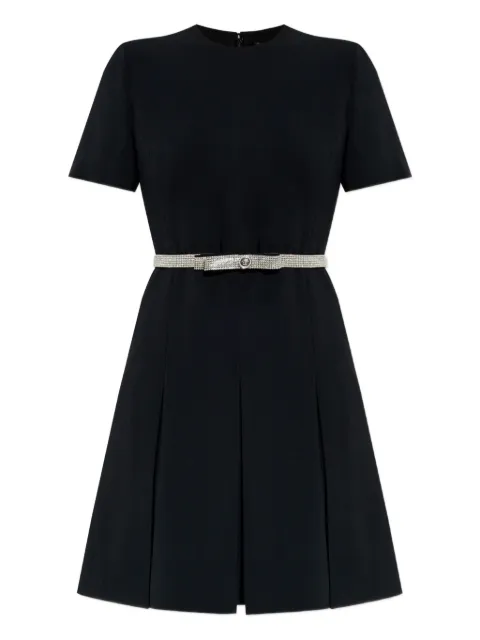 Versace crystal-embellished belt dress