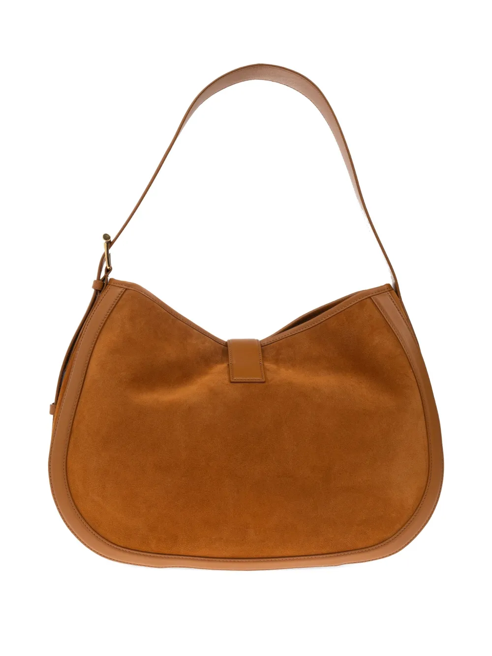 Alexander McQueen T-Bar suede shoulder bag Bruin