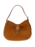 Alexander McQueen T-Bar suede shoulder bag - Brown