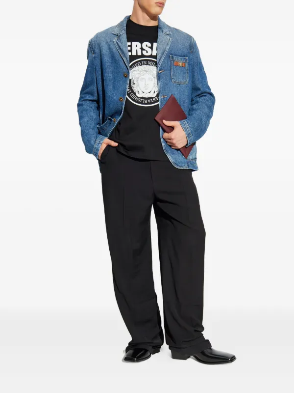 Versace Medusa Logo long-sleeve t-shirt | Black | FARFETCH