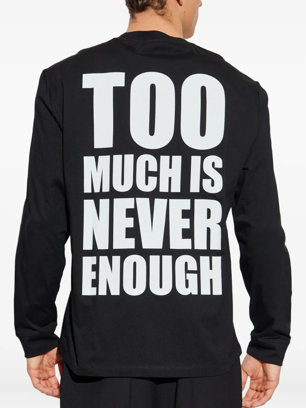 Versace medusa logo long-sleeve t-shirt Zwart
