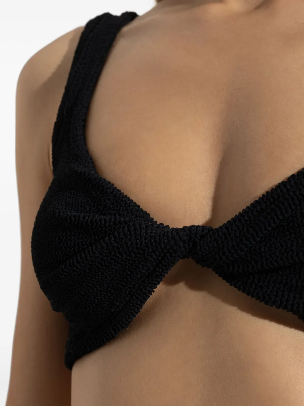 Hunza G Gekreukte bikini Zwart