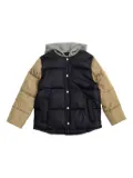 Versace Kids insulated hooded jacket - Black