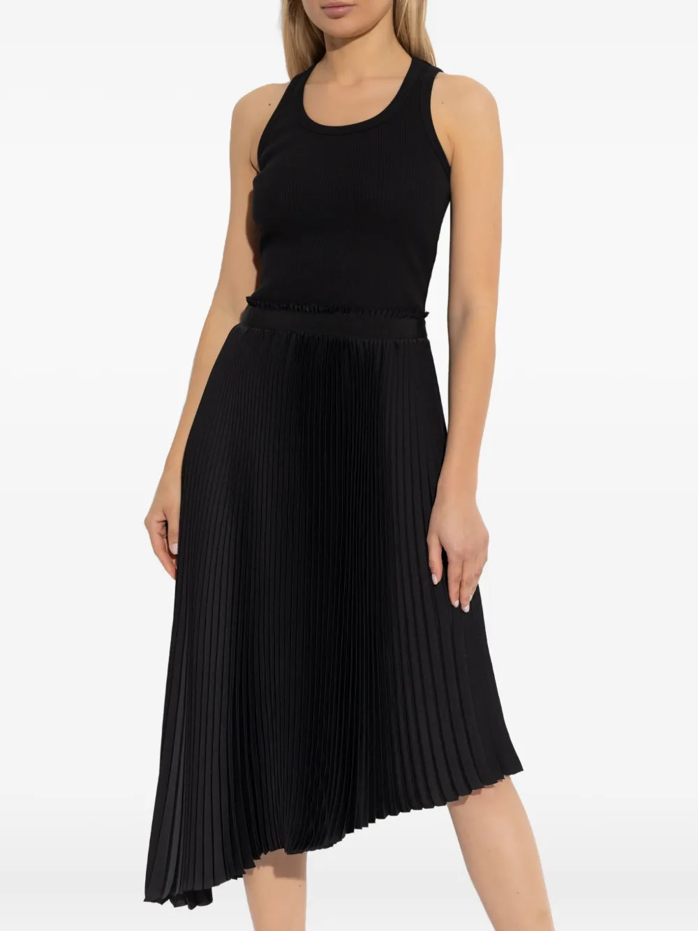 Alexander McQueen Asymmetrische jurk Zwart
