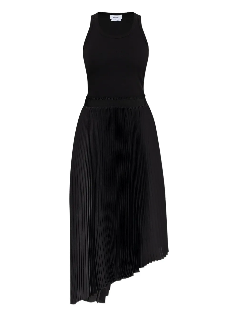 Alexander McQueen Asymmetrische jurk Zwart