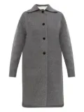 Jil Sander button-fastening wool coat - Grey
