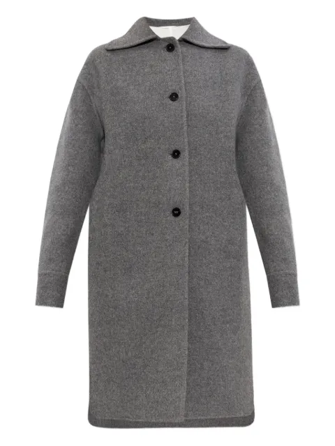 Jil Sander button-fastening wool coat