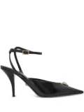 Versace 85mm medusa-embellished pointed-toe pumps - Black