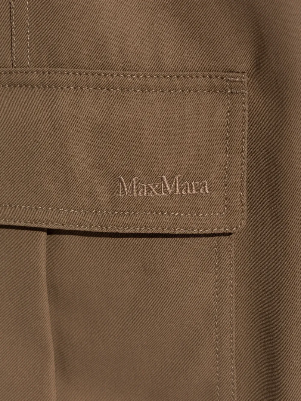 Max Mara Broek met toelopende pijpen 003 BROWN