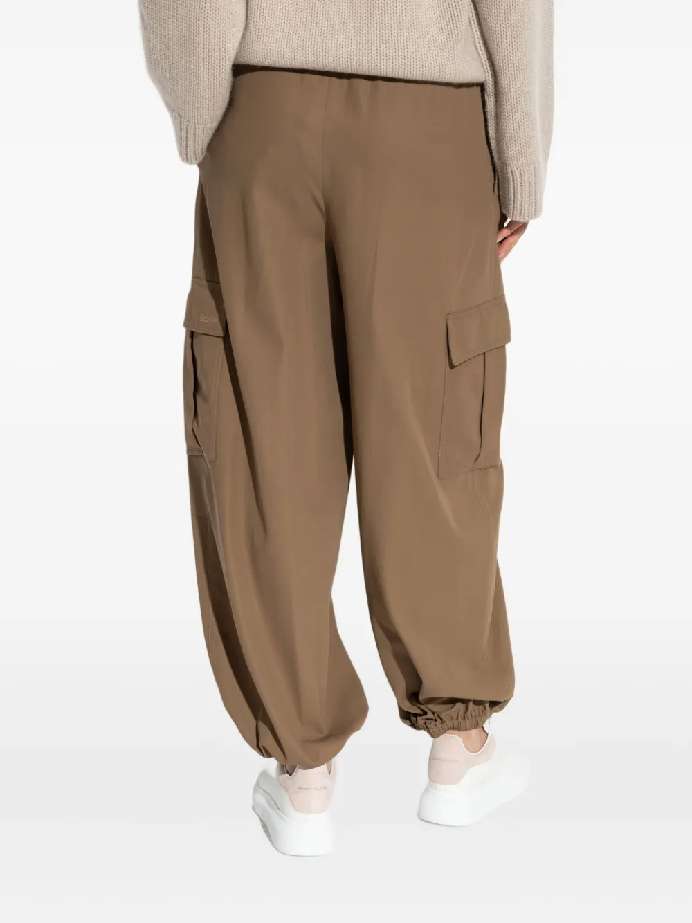 Max Mara Broek met toelopende pijpen 003 BROWN