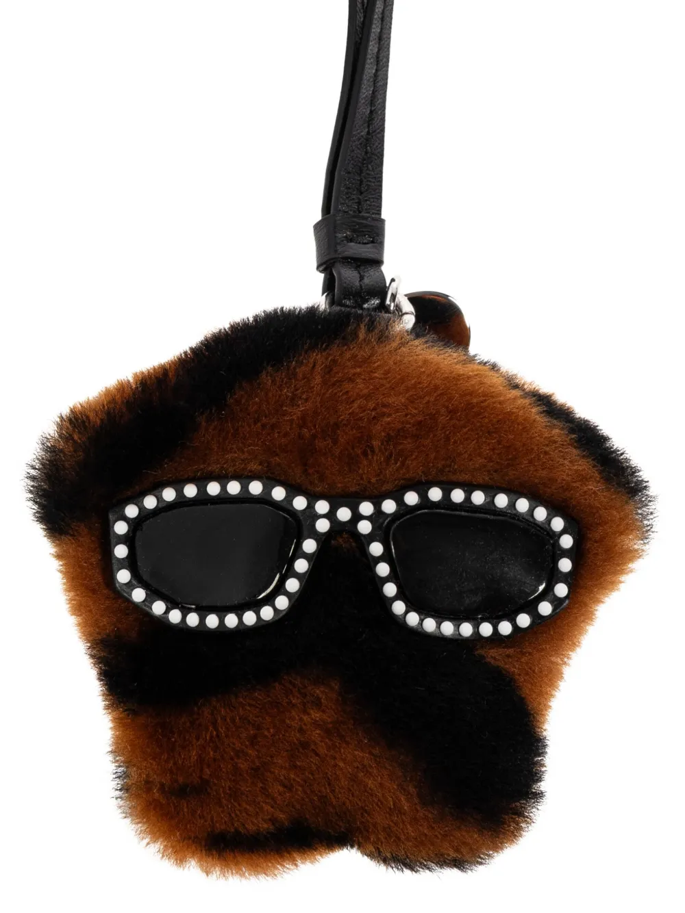 Versace faux-fur bag charm Bruin