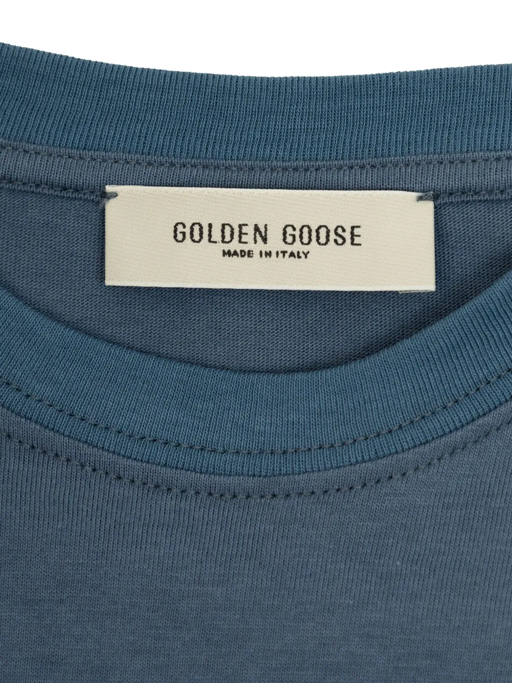 Golden Goose Kids Katoenen T-shirt Blauw