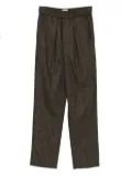 ISABEL MARANT pinstripe elastic-waist tailored trousers - Brown