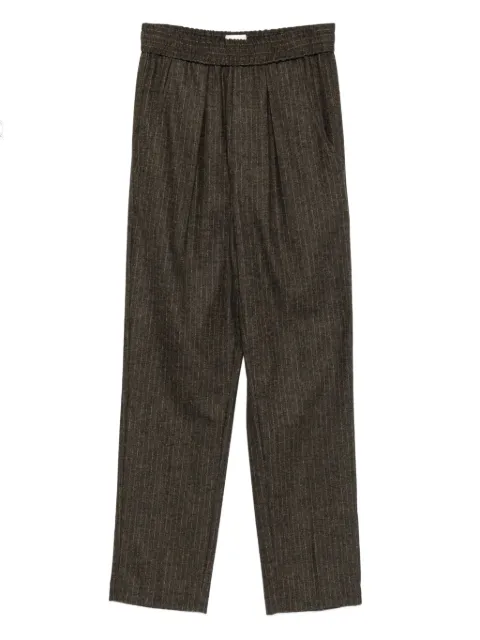 ISABEL MARANT pinstripe elastic-waist tailored trousers