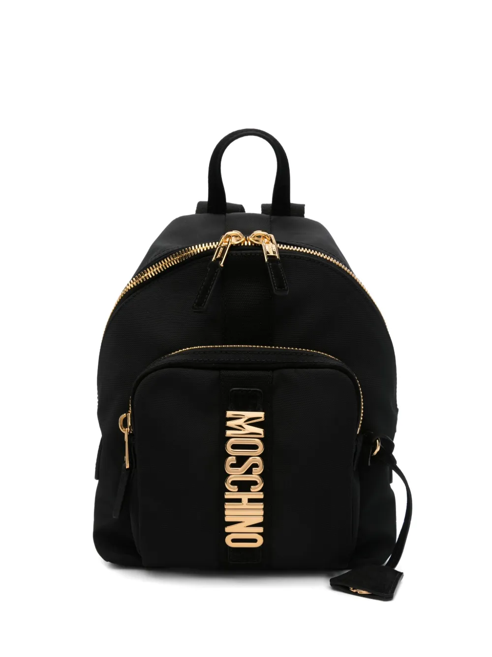 Moschino Rugzak met logoplakkaat Zwart
