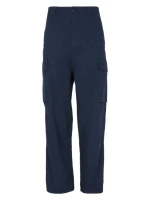 Nigel Cabourn Pleated straight-leg Trousers | Blue | FARFETCH ZA