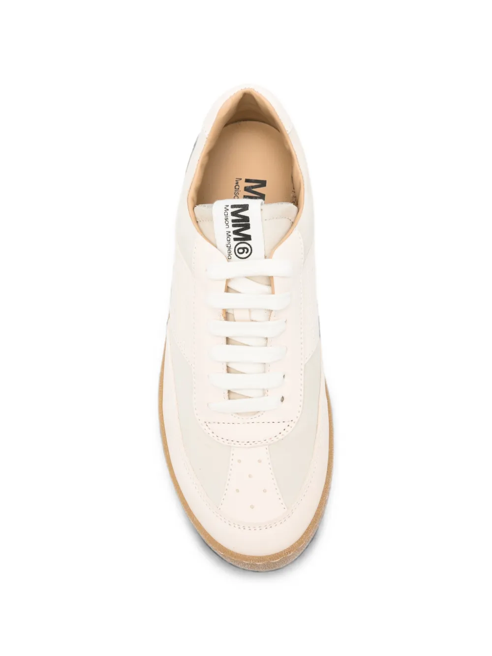 MM6 Maison Margiela Kids perforated-detail sneakers Beige