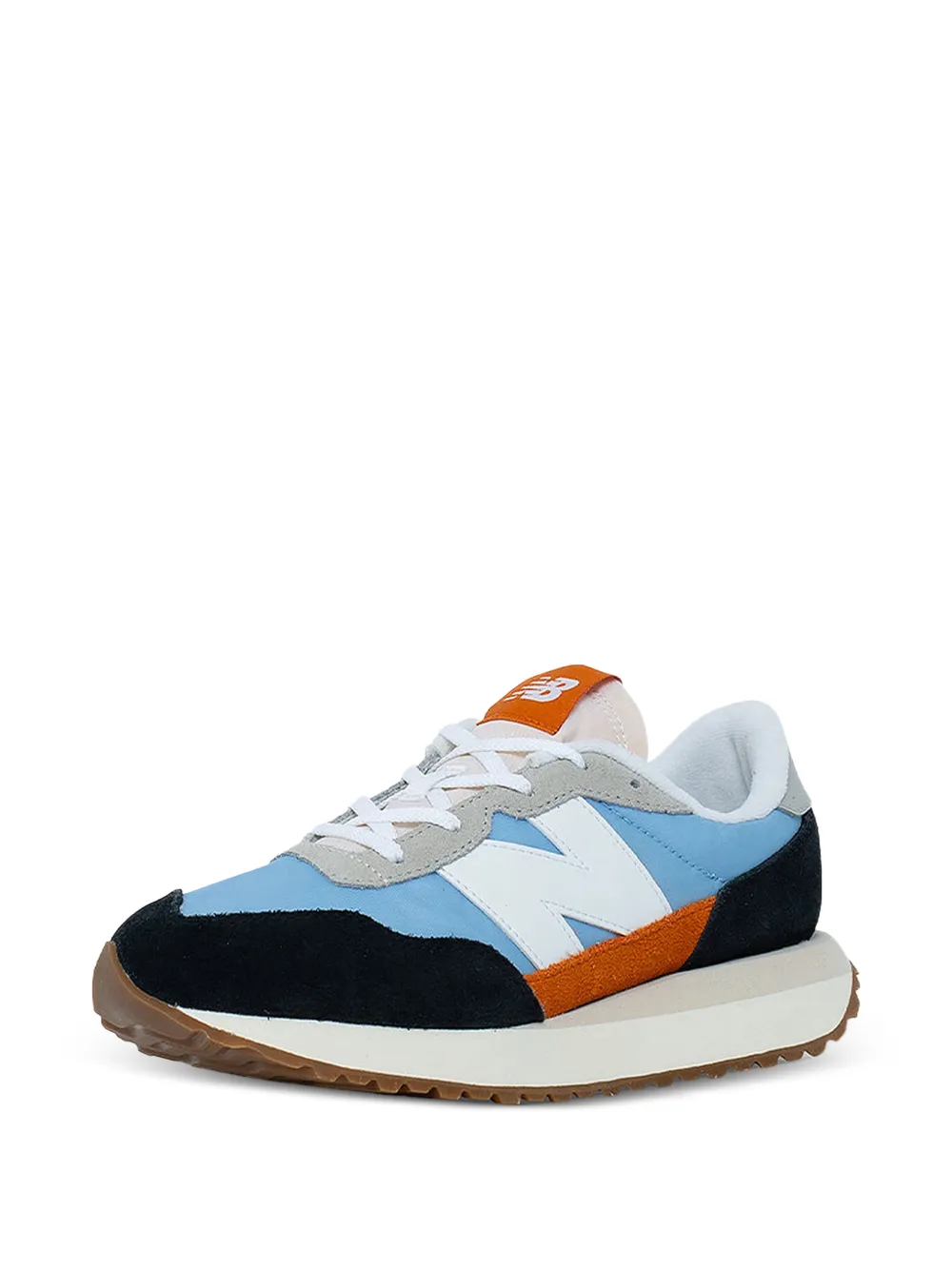 New Balance Kids logo-patch panelled sneakers - Blu