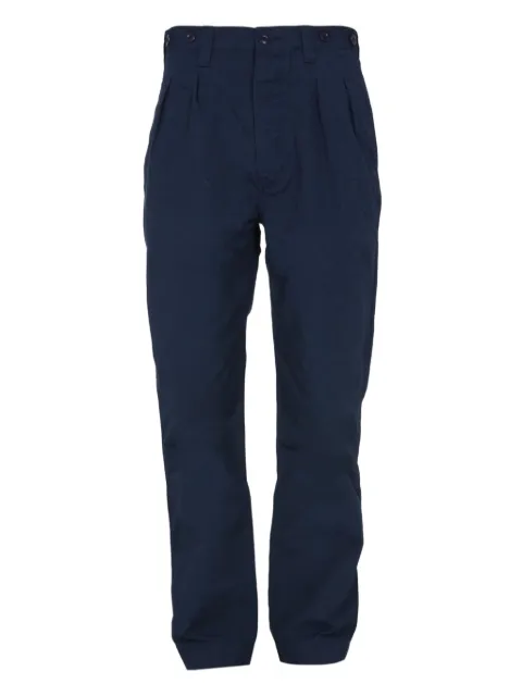 Nigel Cabourn pleated straight-leg trousers