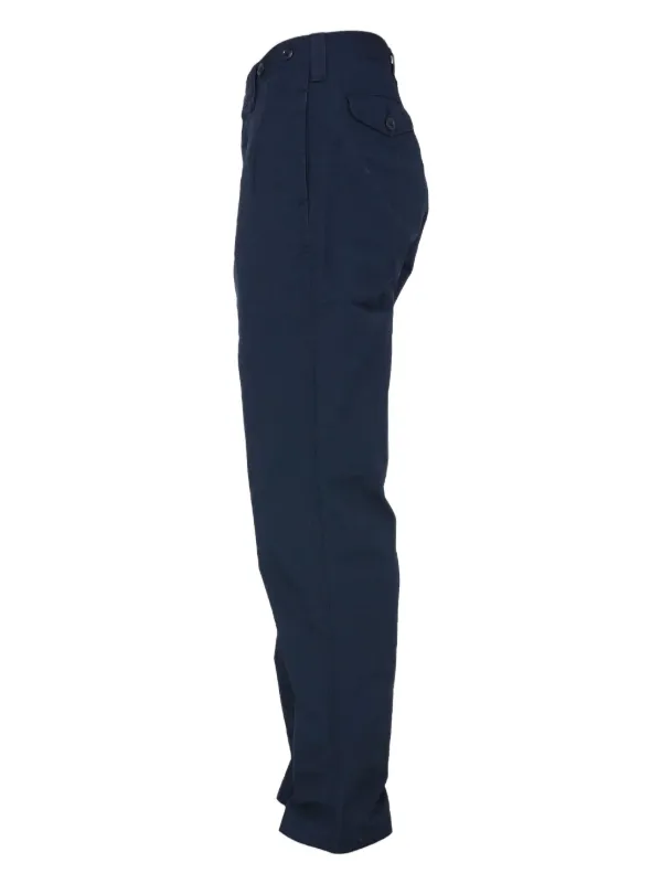 Nigel Cabourn Pleated straight-leg Trousers | Blue | FARFETCH MY