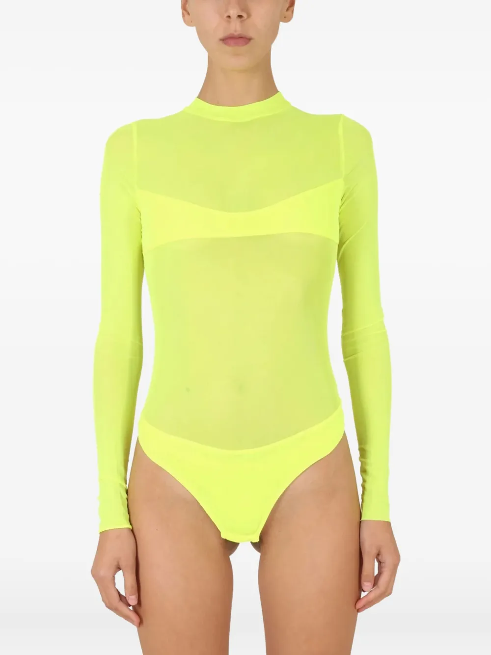 Not After Ten Long Sleeve Bodysuit In Yellow