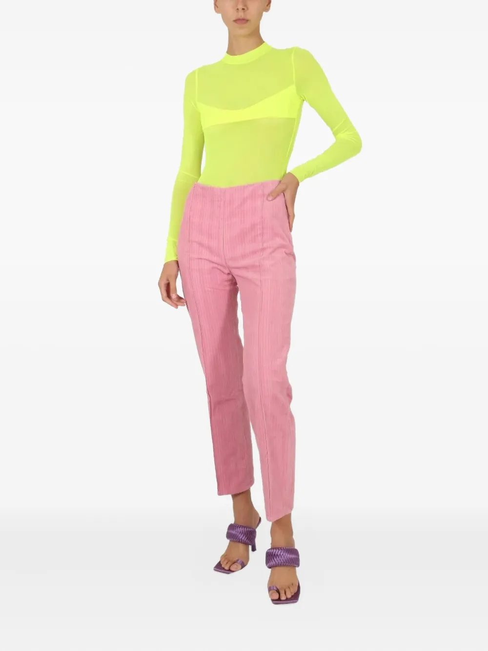Not After Ten Long Sleeve Bodysuit In Yellow