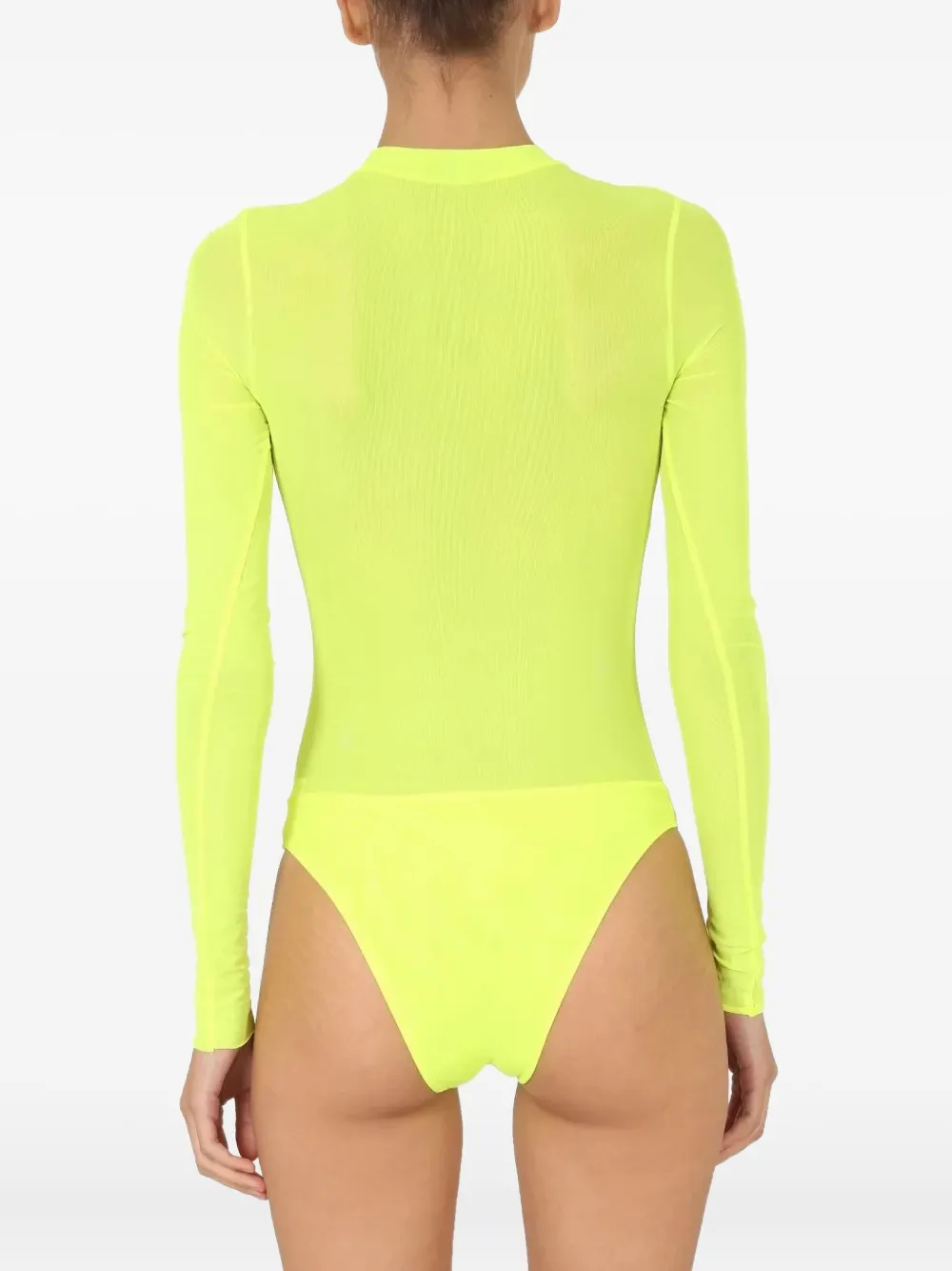 Not After Ten Long Sleeve Bodysuit In Yellow
