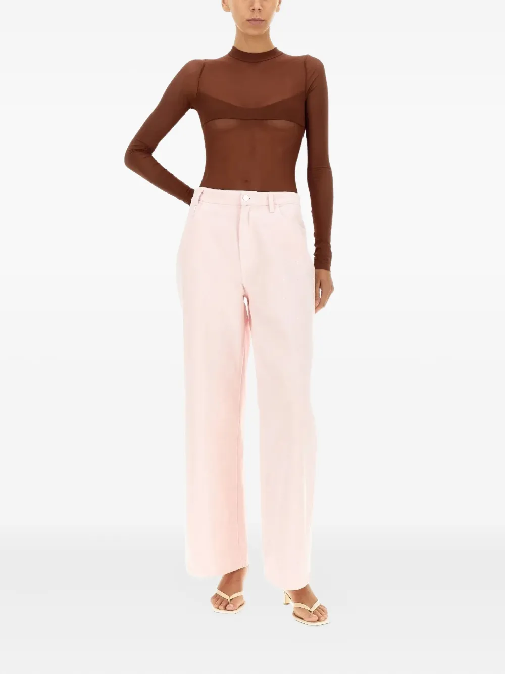 Not After Ten Long Sleeve Bodysuit In Brown