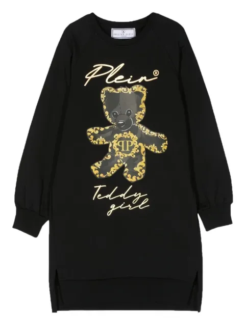 Philipp Plein Junior Kleid mit Teddy