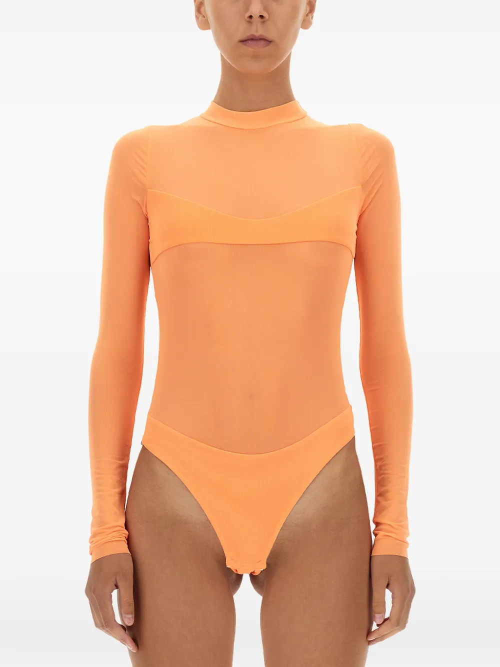NOT AFTER TEN long-sleeve bodysuit - Arancione