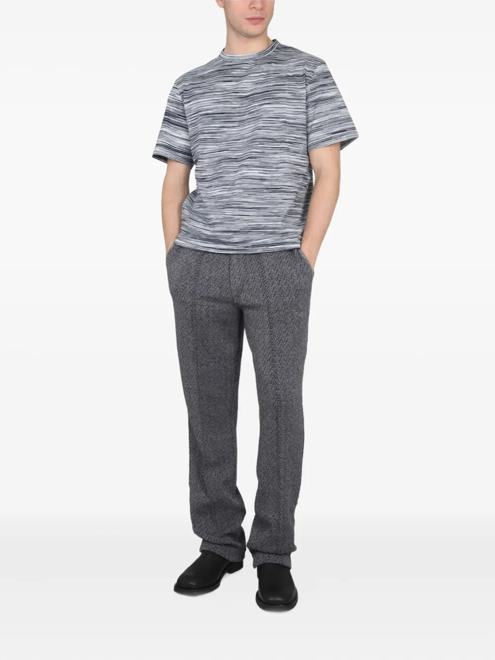 Missoni textured trousers - Grijs