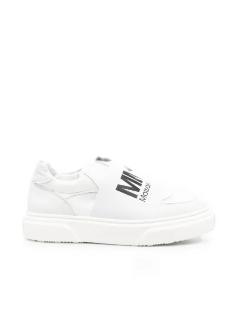 MM6 Maison Margiela Kids logo-print panelled sneakers
