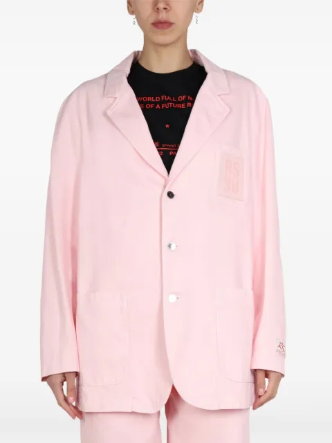 Raf Simons button-fastening blazer