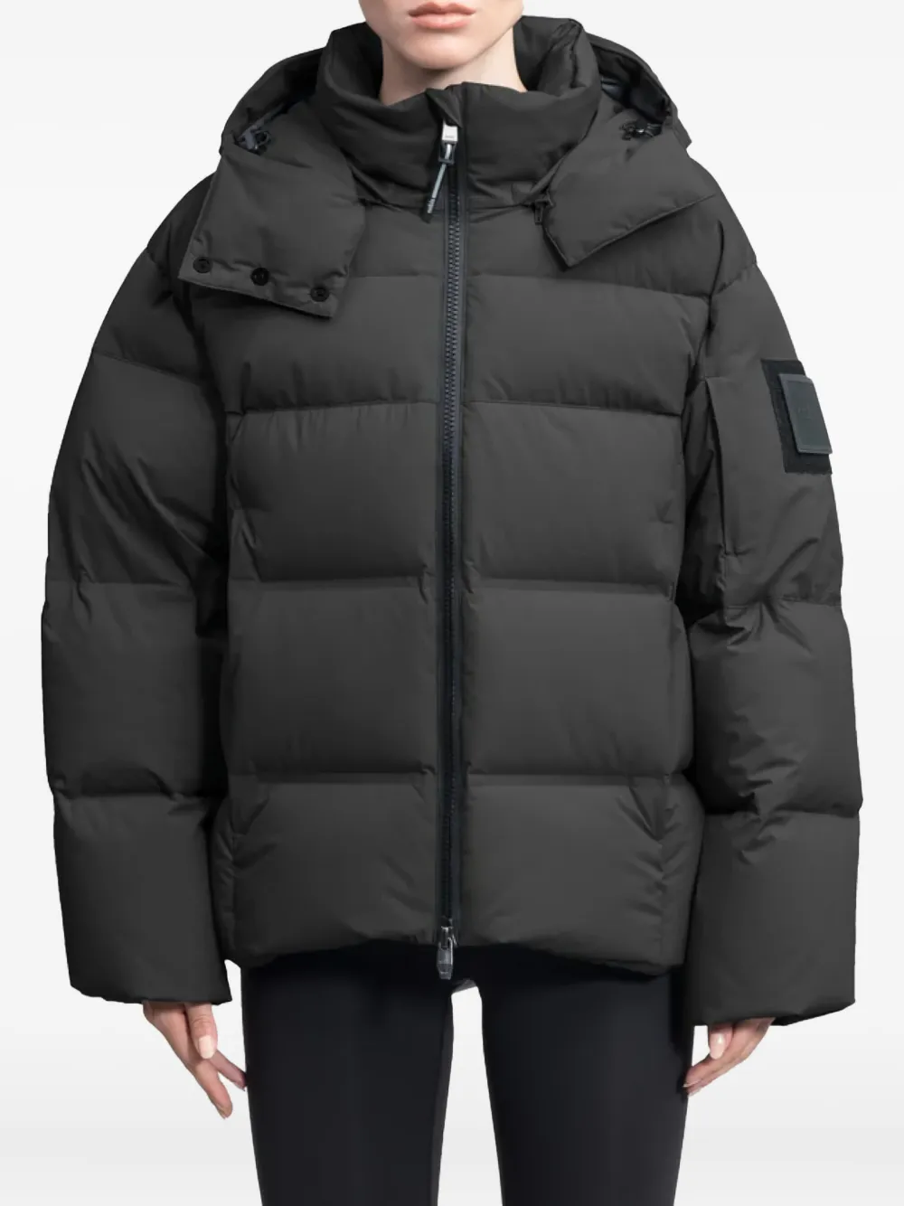 Nobis Zip-up Puffer Jacket In Black