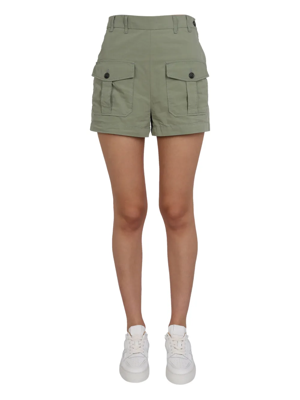 Philippe Model Paris buttoned cargo-pockets shorts | 绿色 | Image 1