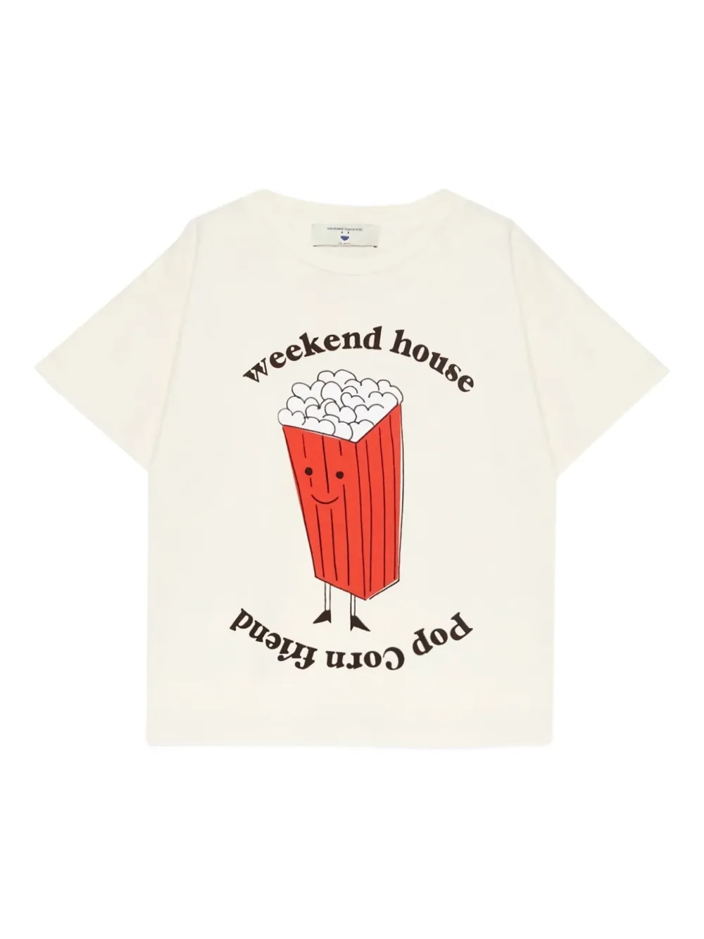 Weekend house kids T-shirt met grafische print Beige
