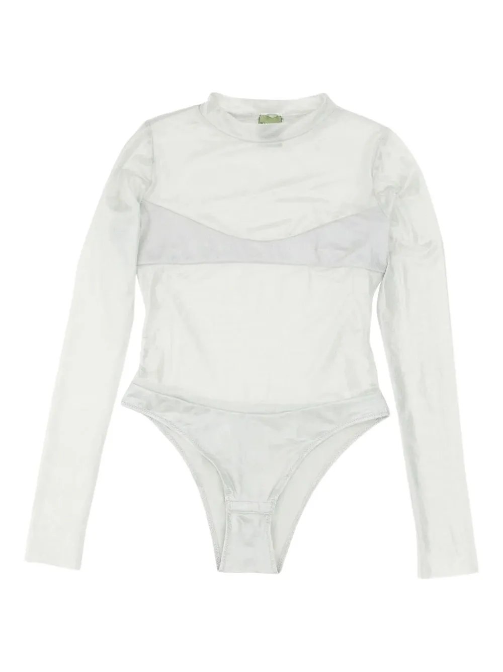 Not After Ten Long Sleeve Bodysuit In White