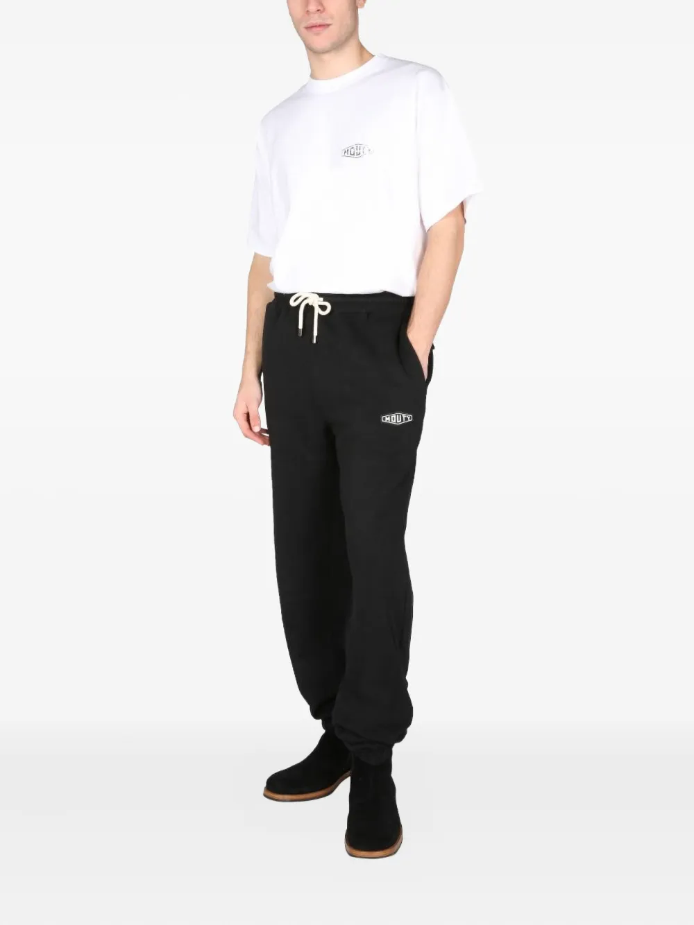 MOUTY logo-patch track pants - Zwart