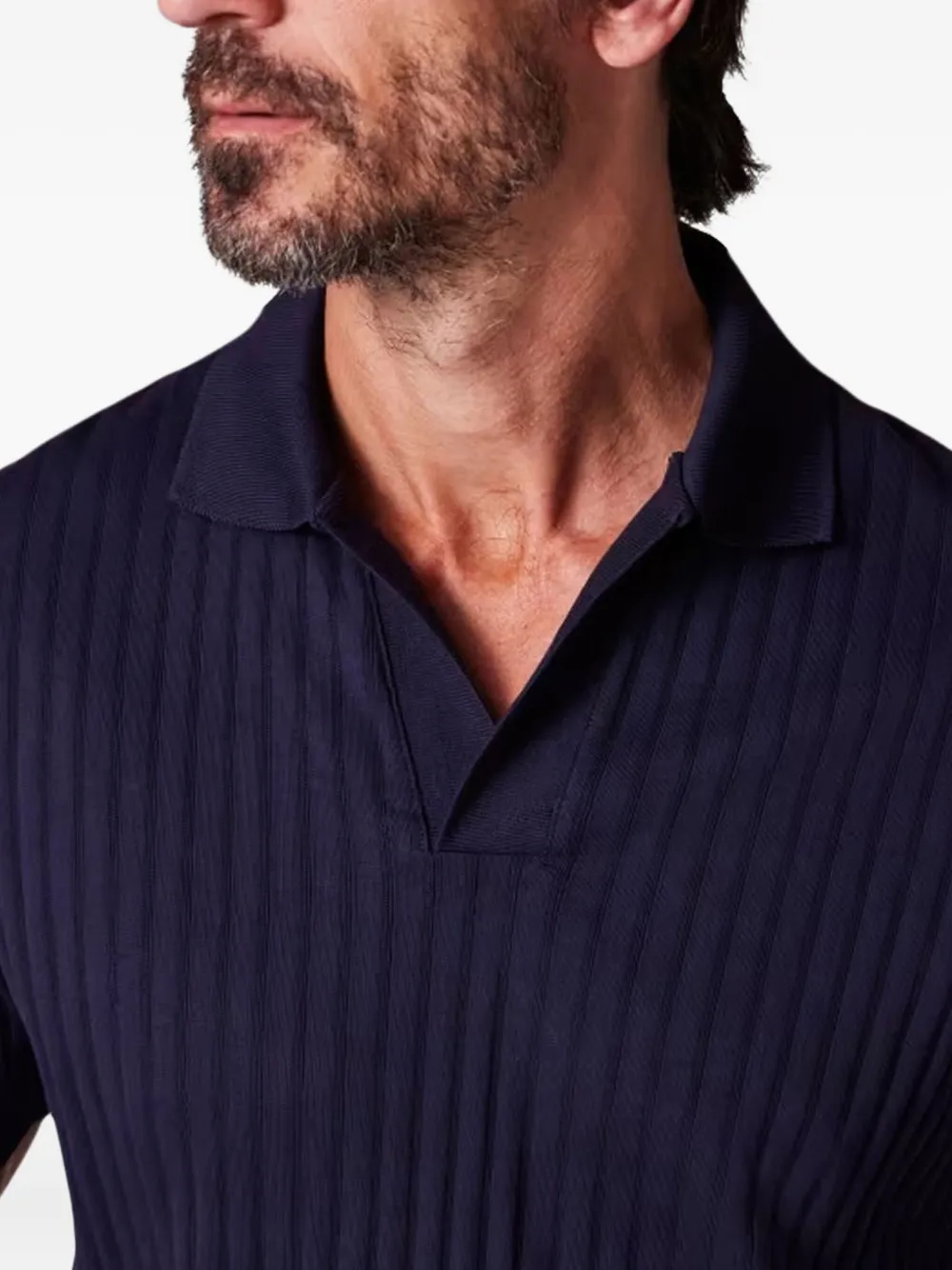 Paul Smith Geribbeld T-shirt Blauw