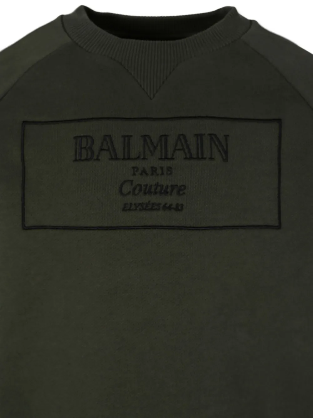 Balmain Kids Sweater met geborduurd logo Groen