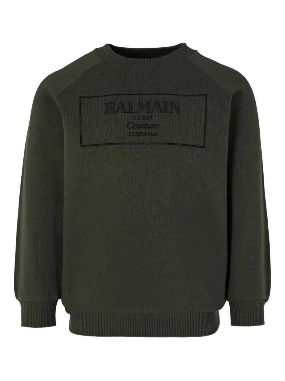 Balmain Kids Sweater met geborduurd logo Groen