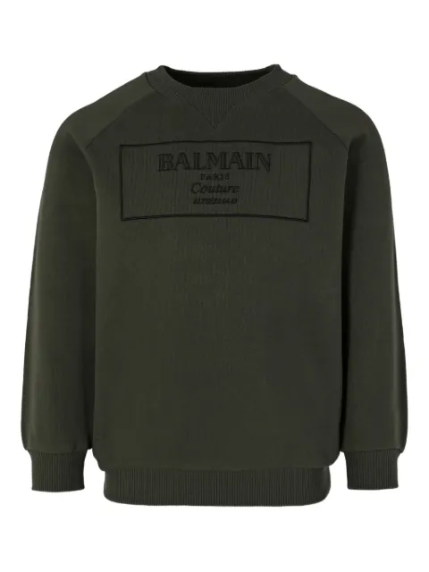 Balmain Kids logo-embroidered sweatshirt