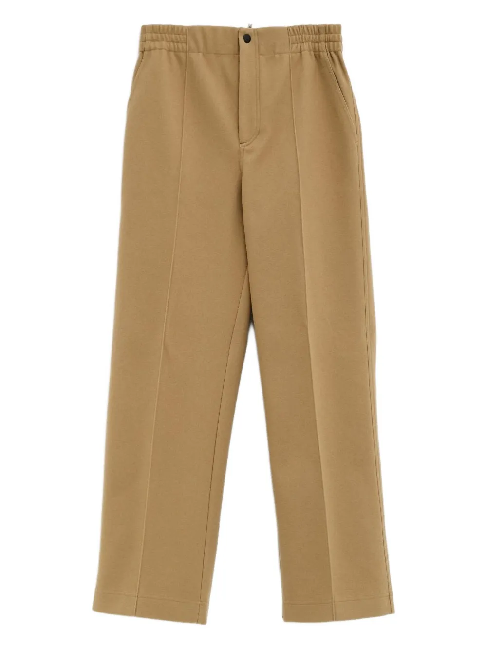 Moncler Flap-pocket Trousers In Brown